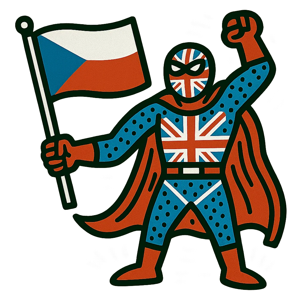 Czech Republic character or flag for the Brno English speaking club