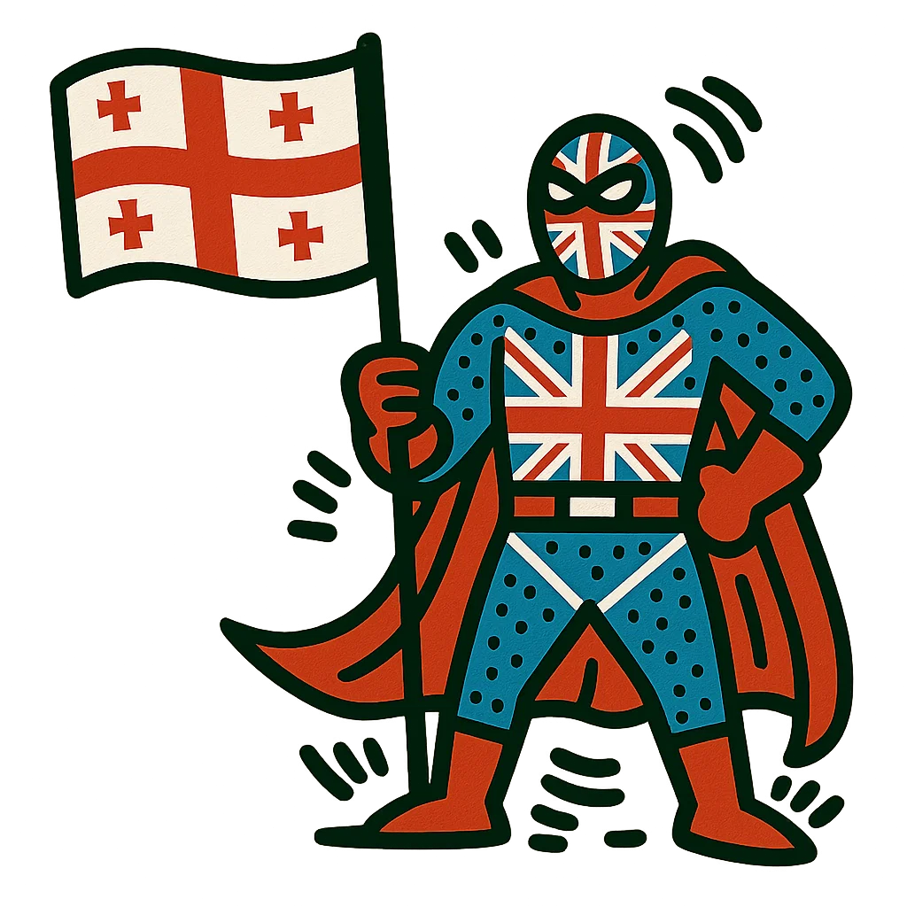 Georgia character or flag for the Tbilisi English speaking club