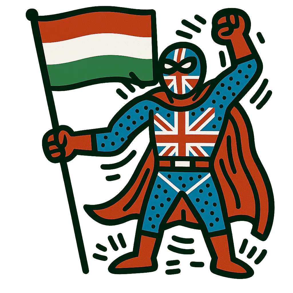 Hungary character or flag for the Belgrade English speaking club