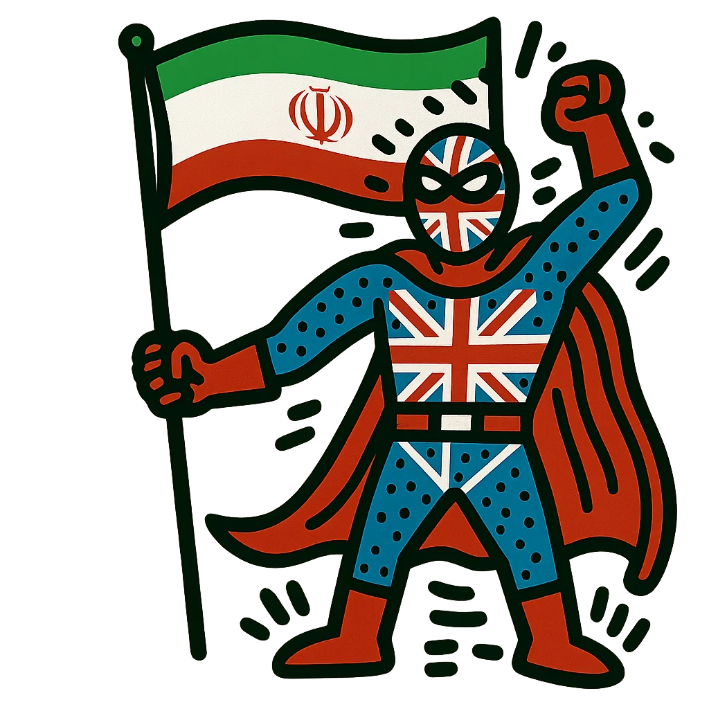 Iran character or flag for the Tehran English speaking club