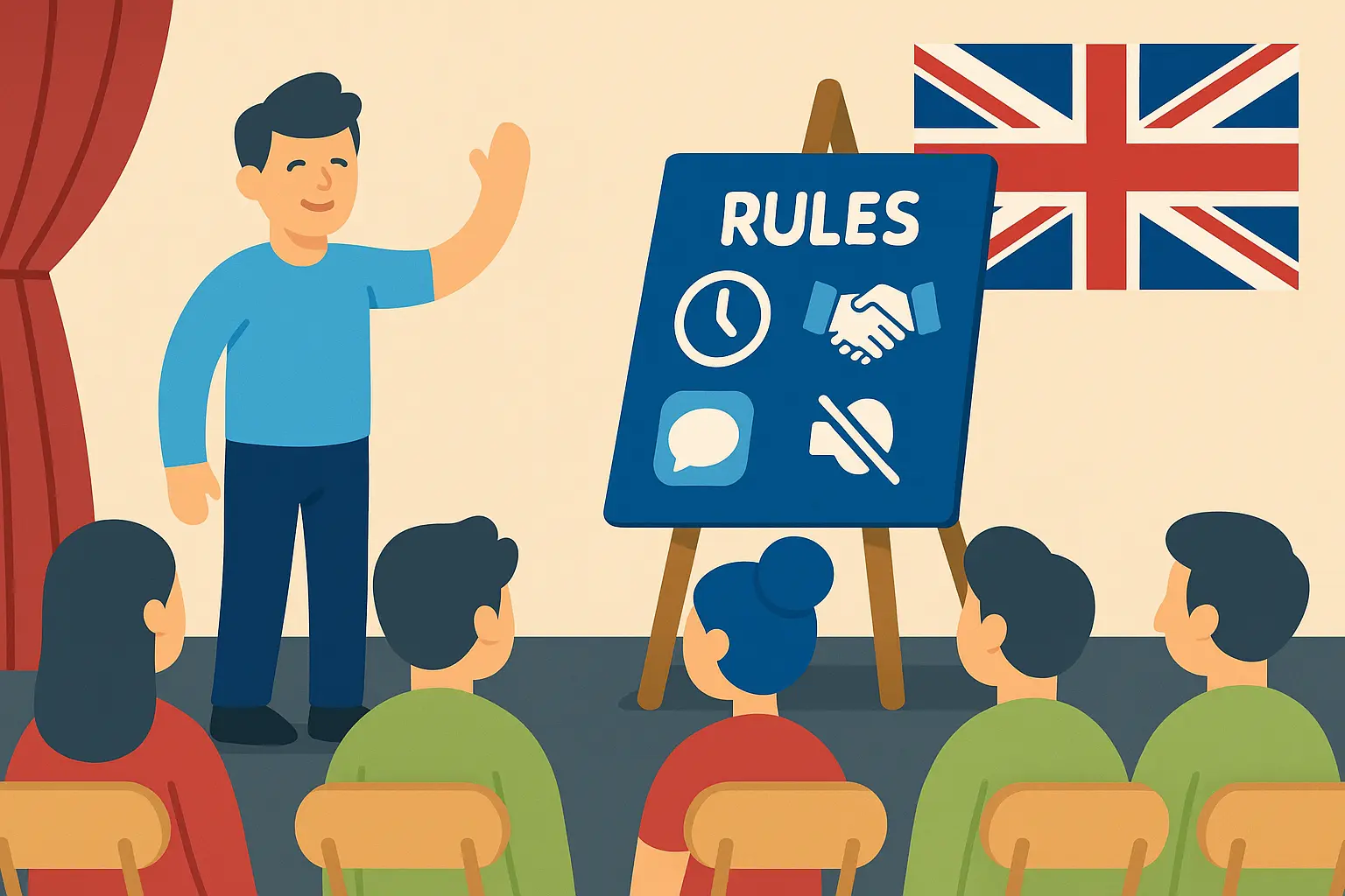 Online English speaking club rules